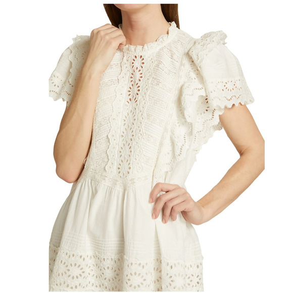 NWT Sea New York Georgina Ruffle Minidress - Picture 5 of 9